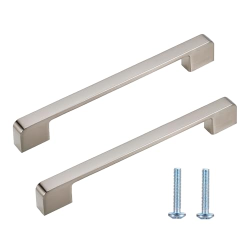 MJYDKBZ Möbelgriffe Silber, 2 Stück Schrankgriffe Modern Schubladengriffe Zinklegierung | Galvanik Oberfläche, Küchengriffe Bohrlochabstand: 128mm/5in Gesamtlänge: 137mm/5.4in Küchengriffe Türgriffe MJYDKBZ Möbelgriffe Silber, 2 Stück Schrankgriffe Modern Schubladengriffe Zinklegierung | Galvanik Oberfläche, Küchengriffe Bohrlochabstand: 128mm/5in Gesamtlänge: 137mm/5.4in Küchengriffe Türgriffe von MJYDKBZ