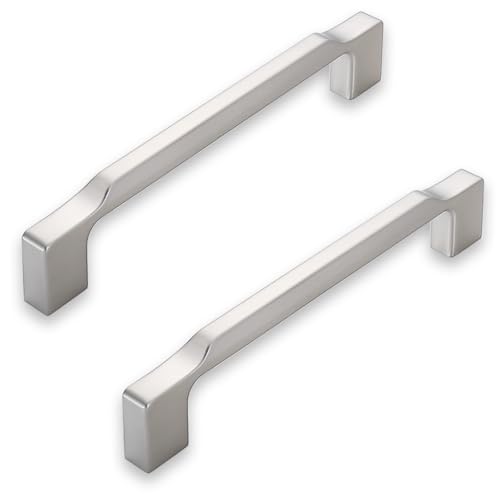 MJYDKBZ Möbelgriffe Silber, 2 Stück Schrankgriffe Modern Schubladengriffe Zinklegierung | Galvanik Oberfläche, Küchengriffe Bohrlochabstand: 128mm/5in Gesamtlänge: 150mm/6.7in Küchengriffe Türgriffe MJYDKBZ Möbelgriffe Silber, 2 Stück Schrankgriffe Modern Schubladengriffe Zinklegierung | Galvanik Oberfläche, Küchengriffe Bohrlochabstand: 128mm/5in Gesamtlänge: 150mm/6.7in Küchengriffe Türgriffe von MJYDKBZ