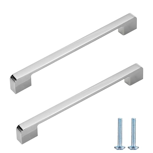 MJYDKBZ Schubladengriffe, 2 Stück Kommodengriffe Glänzend Chrom Möbelgriffe Zinklegierung | Sprühfarbe, für Küchenschränke Möbelknöpfe Lochabstand der Montage: 192mm/7.6in Küchengriffe mit Schrauben MJYDKBZ Schubladengriffe, 2 Stück Kommodengriffe Glänzend Chrom Möbelgriffe Zinklegierung | Sprühfarbe, für Küchenschränke Möbelknöpfe Lochabstand der Montage: 192mm/7.6in Küchengriffe mit Schrauben von MJYDKBZ