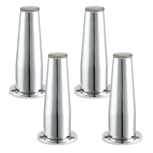 MJYDKBZ Sofafüsse 10cm Chrom, 4 Stück Möbelfüsse Verstellbar Sofafüße Konisch Möbelfüße Zinklegierung | Galvanikfläche Tischfüße Höhe: 8-15cm Schrankfüße Couchtischbeine Tischbeine Sofabeine 10cm/4" MJYDKBZ Sofafüsse 10cm Chrom, 4 Stück Möbelfüsse Verstellbar Sofafüße Konisch Möbelfüße Zinklegierung | Galvanikfläche Tischfüße Höhe: 8-15cm Schrankfüße Couchtischbeine Tischbeine Sofabeine 10cm/4" von MJYDKBZ