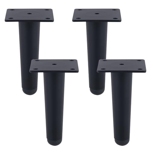 MJYDKBZ Sofafüße 12cm Metall, 4 Stück Sofabeine Stütz Sofafusse Schwarz Möbelfüße Edelstahl | Sprühfarbe Tischfüße Höhe: 10-20cm Schrankfüße Couchtischbeine Tischbeine Möbelfüsse 12cm/4.7" MJYDKBZ Sofafüße 12cm Metall, 4 Stück Sofabeine Stütz Sofafusse Schwarz Möbelfüße Edelstahl | Sprühfarbe Tischfüße Höhe: 10-20cm Schrankfüße Couchtischbeine Tischbeine Möbelfüsse 12cm/4.7" von MJYDKBZ