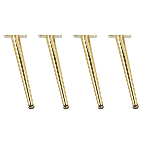 MJYDKBZ Sofafüße Gold Konisch, 4 Stück Sofabeine Verstellbar Sofafusse Gold Möbelfüße Kaltgewalzter Stahl | Sprühfarbe Tischfüße Höhe: 10.5-72.5cm Schrankfüße Couchtischbeine Tischbeine 20.5cm/8" MJYDKBZ Sofafüße Gold Konisch, 4 Stück Sofabeine Verstellbar Sofafusse Gold Möbelfüße Kaltgewalzter Stahl | Sprühfarbe Tischfüße Höhe: 10.5-72.5cm Schrankfüße Couchtischbeine Tischbeine 20.5cm/8" von MJYDKBZ