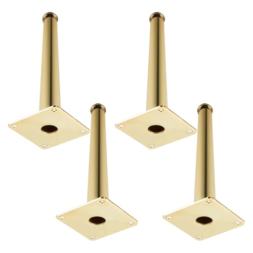 MJYDKBZ Sofafüße Gold Konisch, 4 Stück Sofabeine Verstellbar Sofafusse Gold Möbelfüße Kaltgewalzter Stahl | Sprühfarbe Tischfüße Höhe: 10.5-72.5cm Schrankfüße Couchtischbeine Tischbeine 20.5cm/8" MJYDKBZ Sofafüße Gold Konisch, 4 Stück Sofabeine Verstellbar Sofafusse Gold Möbelfüße Kaltgewalzter Stahl | Sprühfarbe Tischfüße Höhe: 10.5-72.5cm Schrankfüße Couchtischbeine Tischbeine 20.5cm/8" von MJYDKBZ