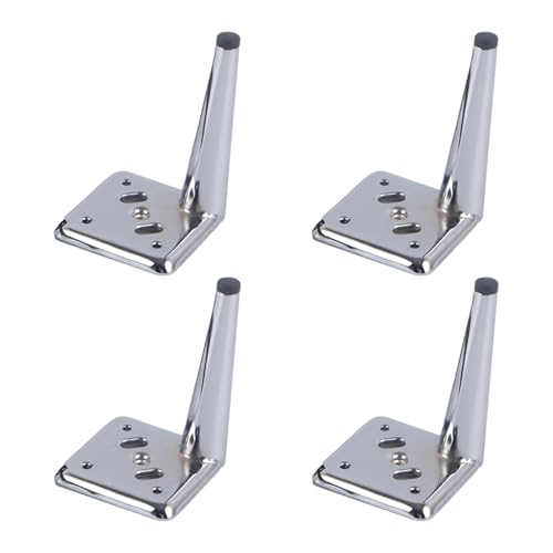 MJYDKBZ Sofafüße Konisch Metall, 4 Stück Sofabeine Stütz Sofafusse Silber Möbelfüße Eisen | Galvanikfläche Tischfüße Höhe: 13-17cm Schrankfüße Couchtischbeine Tischbeine Möbelfüsse 13cm/5.1" von MJYDKBZ