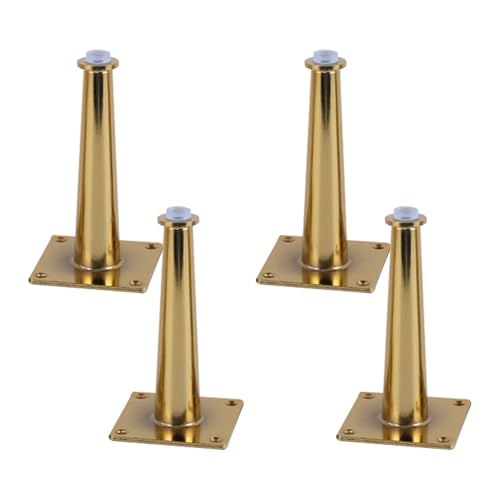 MJYDKBZ Sofafusse 10cm Gold, 4 Stück Sofabeine Stütz Sofafüße Konisch Möbelfüße Eisen | Galvanikfläche Tischfüße Höhe: 10-30cm Schrankfüße Couchtischbeine Tischbeine Möbelfüsse 10cm/4" MJYDKBZ Sofafusse 10cm Gold, 4 Stück Sofabeine Stütz Sofafüße Konisch Möbelfüße Eisen | Galvanikfläche Tischfüße Höhe: 10-30cm Schrankfüße Couchtischbeine Tischbeine Möbelfüsse 10cm/4" von MJYDKBZ