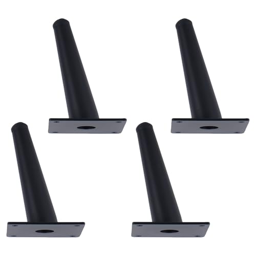 MJYDKBZ Sofafusse 10cm Schwarz, 4 Stück Sofabeine Stütz Sofafüße Konisch Möbelfüße Eisen | Sprühfarbe Tischfüße Höhe: 10-20cm Schrankfüße Couchtischbeine Tischbeine Möbelfüsse 10cm/4" MJYDKBZ Sofafusse 10cm Schwarz, 4 Stück Sofabeine Stütz Sofafüße Konisch Möbelfüße Eisen | Sprühfarbe Tischfüße Höhe: 10-20cm Schrankfüße Couchtischbeine Tischbeine Möbelfüsse 10cm/4" von MJYDKBZ