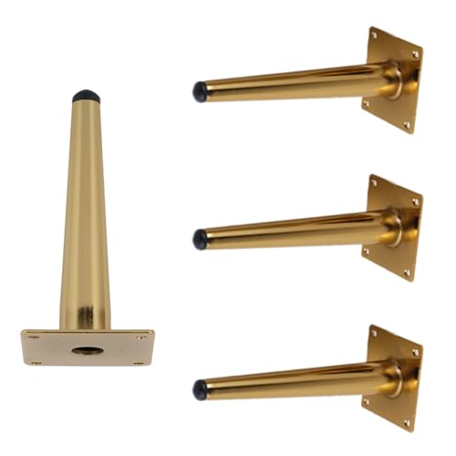 MJYDKBZ Sofafusse 15cm Gold, 4 Stück Sofabeine Stütz Sofafüße Konisch Möbelfüße Eisen | Galvanikfläche Tischfüße Höhe: 10-25cm Schrankfüße Couchtischbeine Tischbeine Möbelfüsse 15cm/6" MJYDKBZ Sofafusse 15cm Gold, 4 Stück Sofabeine Stütz Sofafüße Konisch Möbelfüße Eisen | Galvanikfläche Tischfüße Höhe: 10-25cm Schrankfüße Couchtischbeine Tischbeine Möbelfüsse 15cm/6" von MJYDKBZ