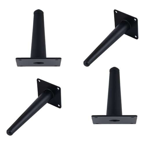 MJYDKBZ Sofafusse 15cm Schwarz, 4 Stück Sofabeine Stütz Sofafüße Konisch Möbelfüße Kaltgewalztem Stahl | Sprühfarbe Tischfüße Höhe: 10-72cm Schrankfüße Couchtischbeine Tischbeine Möbelfüsse 15cm/6" MJYDKBZ Sofafusse 15cm Schwarz, 4 Stück Sofabeine Stütz Sofafüße Konisch Möbelfüße Kaltgewalztem Stahl | Sprühfarbe Tischfüße Höhe: 10-72cm Schrankfüße Couchtischbeine Tischbeine Möbelfüsse 15cm/6" von MJYDKBZ