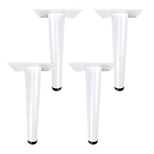 MJYDKBZ Sofafusse 15cm Weiß, 4 Stück Sofabeine Stütz Sofafüße Konisch Möbelfüße Eisen | Sprühfarbe Tischfüße Höhe: 10-72cm Schrankfüße Couchtischbeine Tischbeine Möbelfüsse 15cm/6" MJYDKBZ Sofafusse 15cm Weiß, 4 Stück Sofabeine Stütz Sofafüße Konisch Möbelfüße Eisen | Sprühfarbe Tischfüße Höhe: 10-72cm Schrankfüße Couchtischbeine Tischbeine Möbelfüsse 15cm/6" von MJYDKBZ