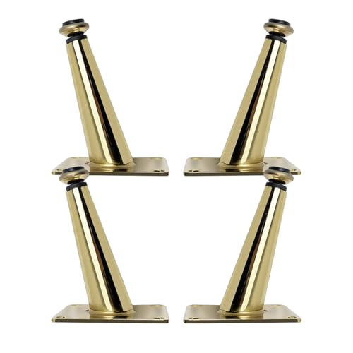 MJYDKBZ Sofafusse Gold, 4 Stück Sofabeine Verstellbar Sofafüße Konisch Möbelfüße Eisen | Galvanikfläche Tischfüße Höhe: 10.5-72.5cm Schrankfüße Couchtischbeine Tischbeine Möbelfüsse 15.5cm/6.1" MJYDKBZ Sofafusse Gold, 4 Stück Sofabeine Verstellbar Sofafüße Konisch Möbelfüße Eisen | Galvanikfläche Tischfüße Höhe: 10.5-72.5cm Schrankfüße Couchtischbeine Tischbeine Möbelfüsse 15.5cm/6.1" von MJYDKBZ