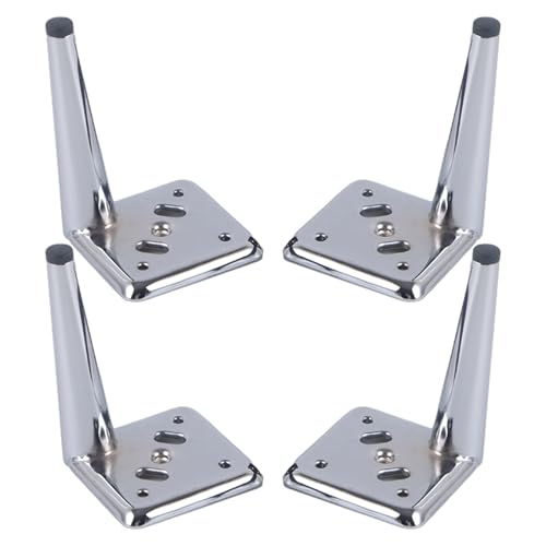MJYDKBZ Sofafusse Konisch Stütz, 4 Stück Sofabeine Stütz Sofafüße Silber Möbelfüße Eisen | Galvanikfläche Tischfüße Höhe: 13-17cm Schrankfüße Couchtischbeine Tischbeine Möbelfüsse 17cm/6.7" von MJYDKBZ