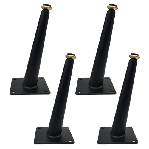 MJYDKBZ Sofafusse Schwarz, 4 Stück Sofabeine Verstellbar Sofafüße Konisch Möbelfüße Eisen | Sprühfarbe Tischfüße Höhe: 10.5-72.5cm Schrankfüße Couchtischbeine Tischbeine Möbelfüsse 15.5cm/6.1" MJYDKBZ Sofafusse Schwarz, 4 Stück Sofabeine Verstellbar Sofafüße Konisch Möbelfüße Eisen | Sprühfarbe Tischfüße Höhe: 10.5-72.5cm Schrankfüße Couchtischbeine Tischbeine Möbelfüsse 15.5cm/6.1" von MJYDKBZ