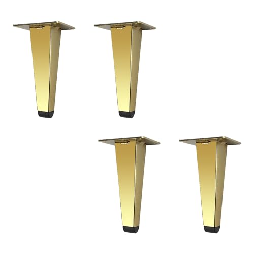 MJYDKBZ Tischfüße 13cm Metall, 4 Stück Tischbeine Stütz Tischfusse Gold Möbelfüße Eisen | Galvanikfläche Sofasfüße Höhe: 13-20cm Schrankfüße Couchtischbeine Möbelbeine Möbelfüsse 13cm/5.1" MJYDKBZ Tischfüße 13cm Metall, 4 Stück Tischbeine Stütz Tischfusse Gold Möbelfüße Eisen | Galvanikfläche Sofasfüße Höhe: 13-20cm Schrankfüße Couchtischbeine Möbelbeine Möbelfüsse 13cm/5.1" von MJYDKBZ