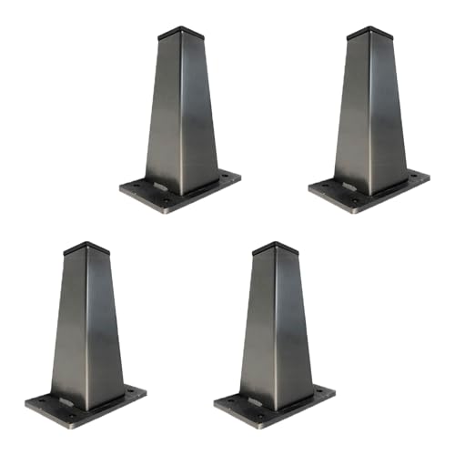 MJYDKBZ Tischfüße Schwarz Gebürstet, 4 Stück Tischbeine Stütz Tischfusse Schwarz Möbelfüße Edelstahl | Sprühfarbe Sofasfüße Höhe: 6-30cm Schrankfüße Couchtischbeine Möbelbeine Möbelfüsse 10cm/4" MJYDKBZ Tischfüße Schwarz Gebürstet, 4 Stück Tischbeine Stütz Tischfusse Schwarz Möbelfüße Edelstahl | Sprühfarbe Sofasfüße Höhe: 6-30cm Schrankfüße Couchtischbeine Möbelbeine Möbelfüsse 10cm/4" von MJYDKBZ