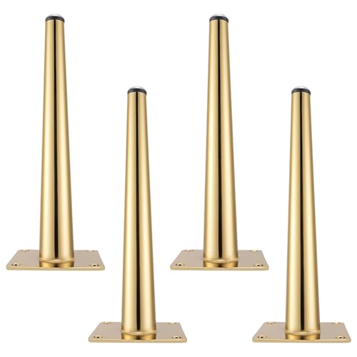 Möbelbeine Konisch Gold, 4 Stück Möbelbeine Stütz Möbelfüsse Gold Tischfüße Kaltgewalztem Stahl | Galvanikfläche Sofasfüße Höhe: 10-35cm Schrankfüße Couchtischbeine Sofas Beine Tischbeine 35cm/13.8" Möbelbeine Konisch Gold, 4 Stück Möbelbeine Stütz Möbelfüsse Gold Tischfüße Kaltgewalztem Stahl | Galvanikfläche Sofasfüße Höhe: 10-35cm Schrankfüße Couchtischbeine Sofas Beine Tischbeine 35cm/13.8" von MJYDKBZ