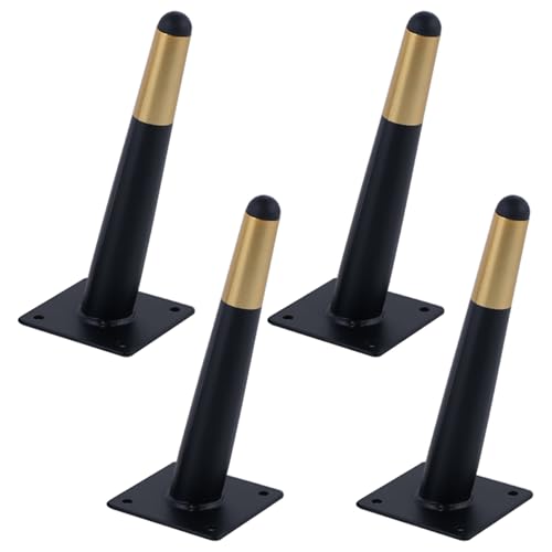 Möbelbeine Schwarz Metall, 4 Stück Möbelfüße Stütz Möbelfüsse Konisch Tischfüße Kaltgewalztem Stahl | Sprühfarbe Sofasfüße Höhe: 10-72cm Schrankfüße Couchtischbeine Sofa Tischbeine Gold 50cm/19.7" Möbelbeine Schwarz Metall, 4 Stück Möbelfüße Stütz Möbelfüsse Konisch Tischfüße Kaltgewalztem Stahl | Sprühfarbe Sofasfüße Höhe: 10-72cm Schrankfüße Couchtischbeine Sofa Tischbeine Gold 50cm/19.7" von MJYDKBZ