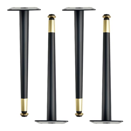 Möbelbeine Verstellbar Schwarz Gold, 4 Stück Möbelfüße Verstellbar Möbelfüsse Konisch Tischfüße Eisen | Sprühfarbe Sofasfüße Höhe: 10.5-72.5cm Schrankfüße Couchtischbeine Sofas Tischbeine 45.5cm/18" Möbelbeine Verstellbar Schwarz Gold, 4 Stück Möbelfüße Verstellbar Möbelfüsse Konisch Tischfüße Eisen | Sprühfarbe Sofasfüße Höhe: 10.5-72.5cm Schrankfüße Couchtischbeine Sofas Tischbeine 45.5cm/18" von MJYDKBZ