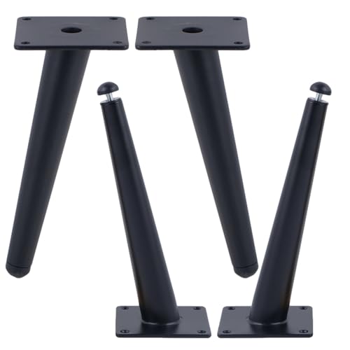Möbelfüße 20cm Schwarz, 4 Stück Möbelbeine Verstellbar Möbelfüsse Slanted Tapered Tischfüße Eisen | Sprühfarbe Oberfläche Sofasfüße Höhe:15/20cm Schrankfüße Couchtischbeine Sofas Tischbeine 20cm/7.9" Möbelfüße 20cm Schwarz, 4 Stück Möbelbeine Verstellbar Möbelfüsse Slanted Tapered Tischfüße Eisen | Sprühfarbe Oberfläche Sofasfüße Höhe:15/20cm Schrankfüße Couchtischbeine Sofas Tischbeine 20cm/7.9" von MJYDKBZ
