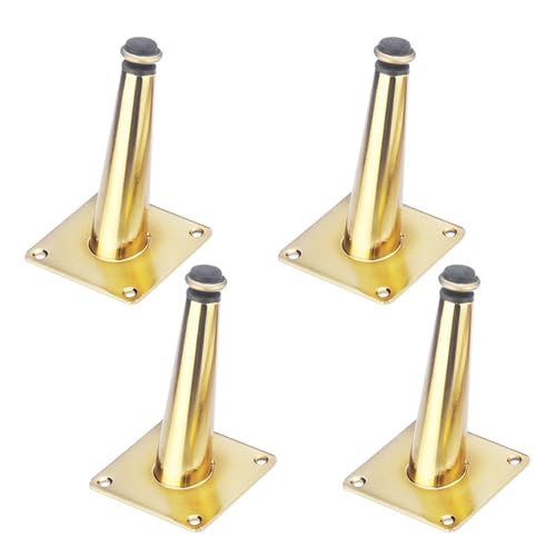 Möbelfüsse Gold, 4 Stück Möbelbeine Verstellbar Möbelfüße Konisch Tischfüße Kaltgewalzter Stahl | Sprühfarbe Sofasfüße Höhe:10.5-72.5cm Schrankfüße Couchtischbeine Sofas Tischbeine 15.5cm/6.1" Möbelfüsse Gold, 4 Stück Möbelbeine Verstellbar Möbelfüße Konisch Tischfüße Kaltgewalzter Stahl | Sprühfarbe Sofasfüße Höhe:10.5-72.5cm Schrankfüße Couchtischbeine Sofas Tischbeine 15.5cm/6.1" von MJYDKBZ