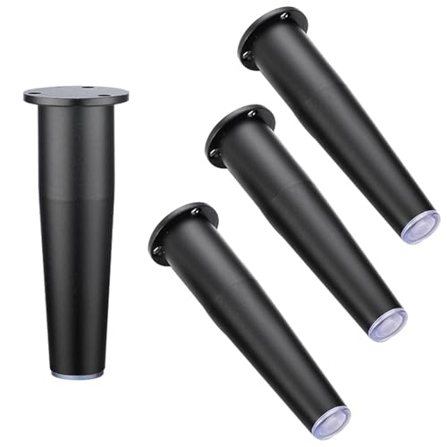 Möbelfüsse Höhenversteller Schwarz, 4 Stück Möbelbeine Verstellbar Möbelfüße Konisch Tischfüße Aluminiumlegierung | Eloxierte Sofasfüße Höhe: 8-15cm Schrankfüße Couchtischbeine Tischbeine 12cm/4.7" Möbelfüsse Höhenversteller Schwarz, 4 Stück Möbelbeine Verstellbar Möbelfüße Konisch Tischfüße Aluminiumlegierung | Eloxierte Sofasfüße Höhe: 8-15cm Schrankfüße Couchtischbeine Tischbeine 12cm/4.7" von MJYDKBZ