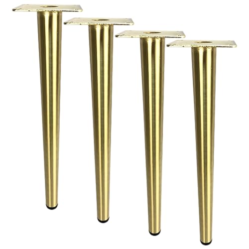 Möbelfüße Konisch Moderne, 4 Stück Möbelbeine Stütz Möbelfüsse Gebürstet Gold Tischfüße Eisen | Galvanikfläche Sofasfüße Höhe: 10-72cm Schrankfüße Couchtischbeine Sofas Beine Tischbeine 35cm/13.8" Möbelfüße Konisch Moderne, 4 Stück Möbelbeine Stütz Möbelfüsse Gebürstet Gold Tischfüße Eisen | Galvanikfläche Sofasfüße Höhe: 10-72cm Schrankfüße Couchtischbeine Sofas Beine Tischbeine 35cm/13.8" von MJYDKBZ