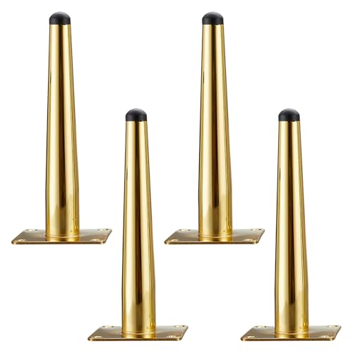 Möbelfüße Konisch Moderne, 4 Stück Möbelbeine Stütz Möbelfüsse Gold Tischfüße Kaltgewalztem Stahl | Galvanikfläche Sofasfüße Höhe: 10-72cm Schrankfüße Couchtischbeine Sofas Beine Tischbeine 35cm/13.8" Möbelfüße Konisch Moderne, 4 Stück Möbelbeine Stütz Möbelfüsse Gold Tischfüße Kaltgewalztem Stahl | Galvanikfläche Sofasfüße Höhe: 10-72cm Schrankfüße Couchtischbeine Sofas Beine Tischbeine 35cm/13.8" von MJYDKBZ