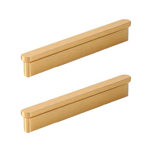 Möbelgriffe Gold, 2 Stück Schrankgriffe Modern Schubladengriffe Aluminiumlegierung | Eloxierte Oberfläche, Küchengriffe Bohrlochabstand: 128mm/5in Gesamtlänge: 141mm/5.5in Küchengriffe Türgriffe Möbelgriffe Gold, 2 Stück Schrankgriffe Modern Schubladengriffe Aluminiumlegierung | Eloxierte Oberfläche, Küchengriffe Bohrlochabstand: 128mm/5in Gesamtlänge: 141mm/5.5in Küchengriffe Türgriffe von MJYDKBZ