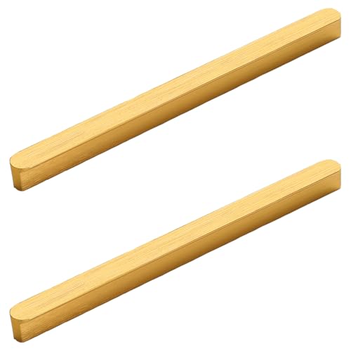 Schubladengriffe, 2 Stück Kommodengriffe Gold Möbelgriffe Aluminiumlegierung | Eloxierte Oberfläche, Schrankgriffe Bohrlochabstand: 415mm/16.4in Gesamtlänge: 500mm/19.7in Kleiderschrank Hardware von MJYDKBZ