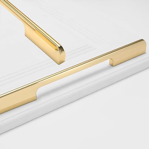 Schubladengriffe, 2 Stück Kommodengriffe Gold Möbelgriffe Aluminiumlegierung | Eloxierte Oberfläche, Schrankgriffe Lochabstand der Montage: 96mm - 576mm Küchengriffe mit Schrauben 576mm/22.7in von MJYDKBZ