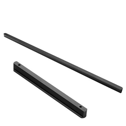 Schubladengriffe, 2 Stück Kommodengriffe Schwarz Möbelgriffe Aluminiumlegierung | Eloxierte Oberfläche, Schrankgriffe Bohrlochabstand: 896mm/35.3in Gesamtlänge: 1000mm/39.4in Büro Garderobe Fenster von MJYDKBZ
