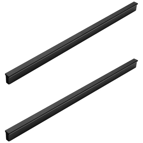 Schubladengriffe, 2 Stück Kommodengriffe Schwarz Möbelgriffe Aluminiumlegierung | Eloxierte Oberfläche, Schrankgriffe Bohrlochabstand: 960mm/37.8in Gesamtlänge: 1000mm/39.4in Büro Garderobe Fenster von MJYDKBZ