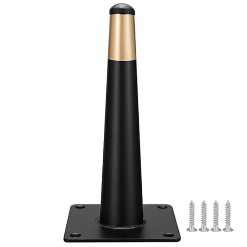 Sofafusse 10cm Schwarz Gold, 4 Stück Sofabeine Stütz Sofafüße Konisch Möbelfüße Kaltgewalztem Stahl | Sprühfarbe Tischfüße Höhe: 10-35cm Schrankfüße Couchtischbeine Tischbeine Möbelfüsse 10cm/4" Sofafusse 10cm Schwarz Gold, 4 Stück Sofabeine Stütz Sofafüße Konisch Möbelfüße Kaltgewalztem Stahl | Sprühfarbe Tischfüße Höhe: 10-35cm Schrankfüße Couchtischbeine Tischbeine Möbelfüsse 10cm/4" von MJYDKBZ