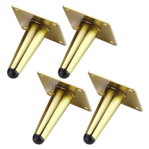 Sofafusse Konisch Gold, 4 Stück Sofabeine Stütz Sofafüße Konisch Möbelfüße Kaltgewalztem Stahl | Galvanikfläche Tischfüße Höhe: 10-72cm Schrankfüße Couchtischbeine Tischbeine Möbelfüsse 10cm/4" Sofafusse Konisch Gold, 4 Stück Sofabeine Stütz Sofafüße Konisch Möbelfüße Kaltgewalztem Stahl | Galvanikfläche Tischfüße Höhe: 10-72cm Schrankfüße Couchtischbeine Tischbeine Möbelfüsse 10cm/4" von MJYDKBZ