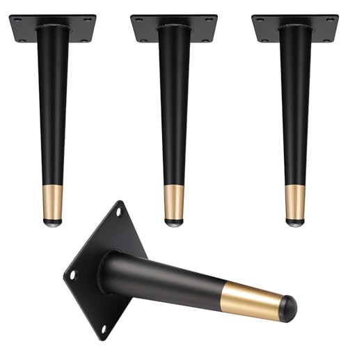 Sofafusse Konisch Stütz, 4 Stück Sofabeine Stütz Sofafüße Schwarz Gold Möbelfüße Kaltgewalztem Stahl | Sprühfarbe Tischfüße Höhe: 10-35cm Schrankfüße Couchtischbeine Tischbeine Möbelfüsse 17cm/6.7" Sofafusse Konisch Stütz, 4 Stück Sofabeine Stütz Sofafüße Schwarz Gold Möbelfüße Kaltgewalztem Stahl | Sprühfarbe Tischfüße Höhe: 10-35cm Schrankfüße Couchtischbeine Tischbeine Möbelfüsse 17cm/6.7" von MJYDKBZ