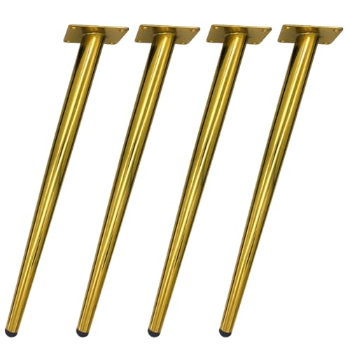 Tischbeine Metall Gold, 4 Stück Tischfüße Stütz Tischfusse Konisch Möbelfüße Kaltgewalztem Stahl | Galvanikfläche Sofasfüße Höhe: 10-72cm Schrankfüße Couchtischbeine Möbelbeine Möbelfüsse 72cm/28.4" Tischbeine Metall Gold, 4 Stück Tischfüße Stütz Tischfusse Konisch Möbelfüße Kaltgewalztem Stahl | Galvanikfläche Sofasfüße Höhe: 10-72cm Schrankfüße Couchtischbeine Möbelbeine Möbelfüsse 72cm/28.4" von MJYDKBZ