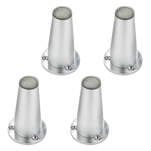 Tischfusse Höhenverstellbar, 4 Stück Möbelfüsse Verstellbar Tischfuss Konisch Möbelfüße Aluminiumlegierung | Eloxierte Stützfüße Höhe 10cm Schrankfüße Couchtischbeine Möbelfüße Tischbeine 10cm/4" von MJYDKBZ