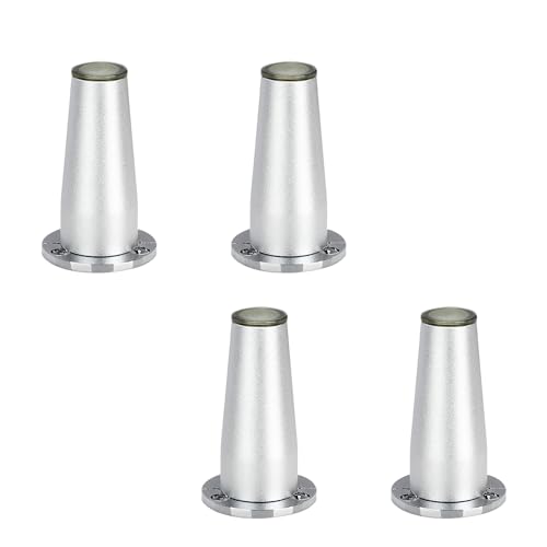 Tischfusse Verstellbar, 4 Stück Möbelfüsse Höhenverstellbar Tischfuss Konisch Möbelfüße Aluminiumlegierung | Eloxierte Stützfüße Höhe 8cm Schrankfüße Couchtischbeine Möbelfüße Tischbeine 8cm/3.1" von MJYDKBZ