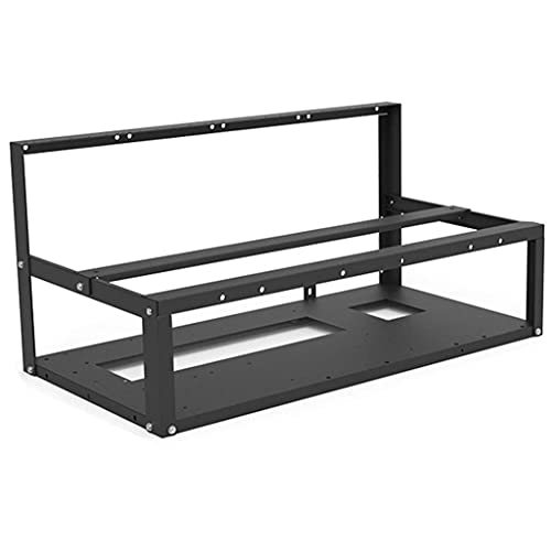 6 Stapelbares Offenes Mining Rig Frame Case Neues Stahl Open Air Miner Mining Frame Rig Gehäuse Edelstahl,Für Bitcoin-Rack 500X240x268mm,Schwarz von MJZYP