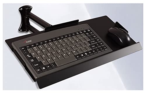 MJZYP Tastaturhalterung Tastaturauszug Verstellbares, PC Tastatur-Auszug Tastatur-Ablage Schreibtisch-Halterung Tastatur Ständer mit Gleitschiene Home Untertisch Tastaturschublade 60cm/23.6inch von MJZYP