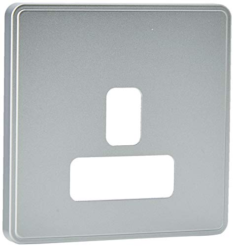 MK Dimensions 1-Gang 13 A Dual Earth Sockel Light Silber Synthetic Finish Frontplate von MK (ELECTRIC)