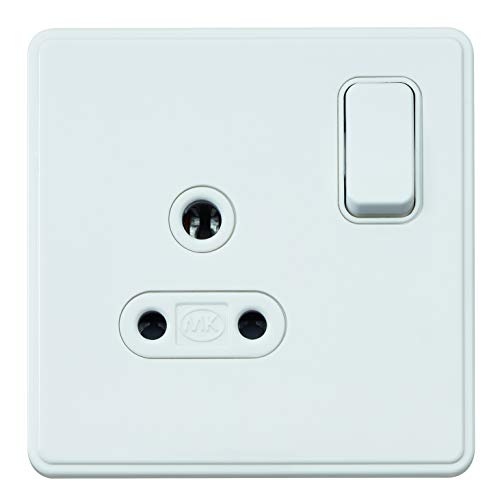 MK Dimensions 1-Gang 5A DP Schalter Steckdose Weiß Modul von MK (ELECTRIC)