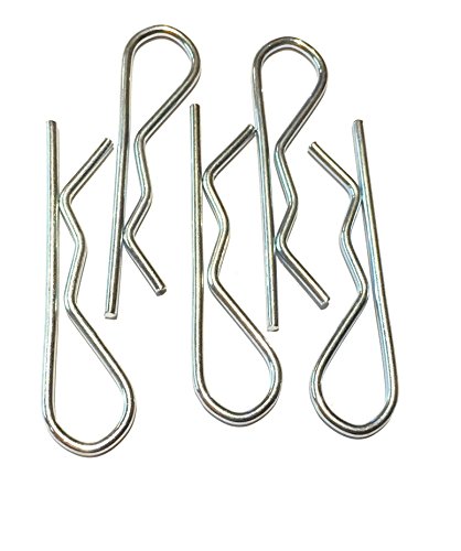 Federstecker 4,5 einfach (ähnlich DIN 11024) Drahtdurchmesser 4 mm galv. verzinkt - 5 Stück von MK-Befestigungestechnik