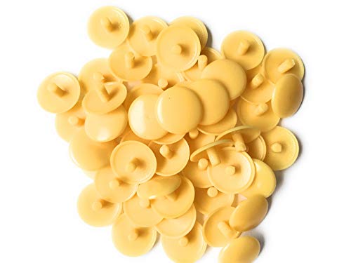 MK-Befestigungstechnik 50 Stück Stift Abdeckkappen 12/2,4 Schrauben kiefer StiftØ2,4mm AussenØ12mm von MK-Befestigungestechnik