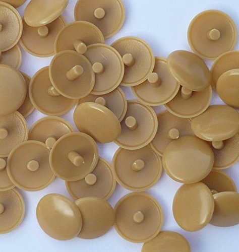 50 Stück Stift Abdeckkappen 12/2,4 Schrauben eiche / hell von MK-Befestigungstechnik