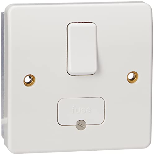 MK Logic Plus K330 WHI Doppelpolige Schalter-Verbindungseinheit, 13 A von Anntuk