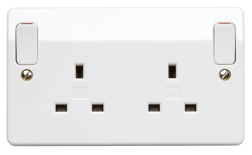 MK Logic Plus k2746 WHI 13 A Doppelpoliger switchsocket W/OUT Rocker, 2-Gang MK Logic Plus k2746 WHI 13 A Doppelpoliger switchsocket W/OUT Rocker, 2-Gang von MK Logic Plus