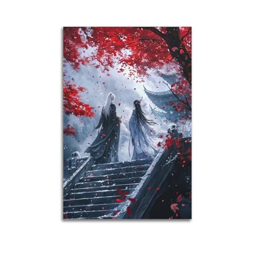 MKALDXCC Poster mit rotem Herbst-Cartoon-Paar, dekoratives Gemälde, Leinwand, Wandposter und Kunstdruck, moderne Familienschlafzimmer-Dekoration, Poster, 30 x 45 cm MKALDXCC Poster mit rotem Herbst-Cartoon-Paar, dekoratives Gemälde, Leinwand, Wandposter und Kunstdruck, moderne Familienschlafzimmer-Dekoration, Poster, 30 x 45 cm von MKALDXCC