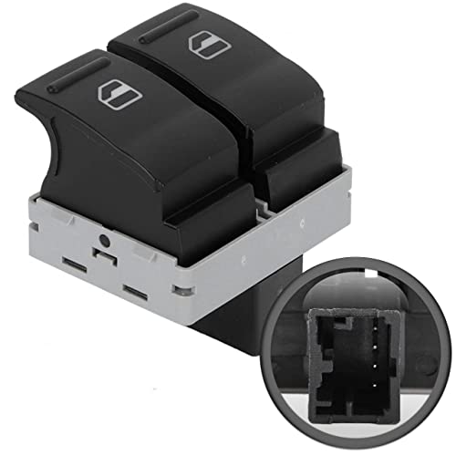 MKAREPART Doppel-Fenstersteuerungsschalter, 4-polig, Fahrerseite, kompatibel mit Transporter T5, Transporter T6 7E0959855A (Fahrerseite) von MKAREPART