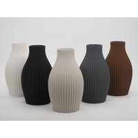 B-Ware Vase | Dekovase „Frank" 3D Druck Dekoration Pampasgras Schleierkraut Trockenblumen Nicht Wasserdicht von MKB3D