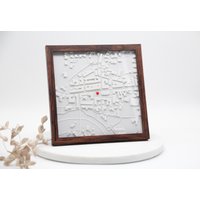 Personalisiertes Bild | 3D Stadt Koordinaten Geschenk Einzug Hochzeitsgeschenk Personalisiertes Bild | 3D Stadt Koordinaten Geschenk Einzug Hochzeitsgeschenk von MKB3D